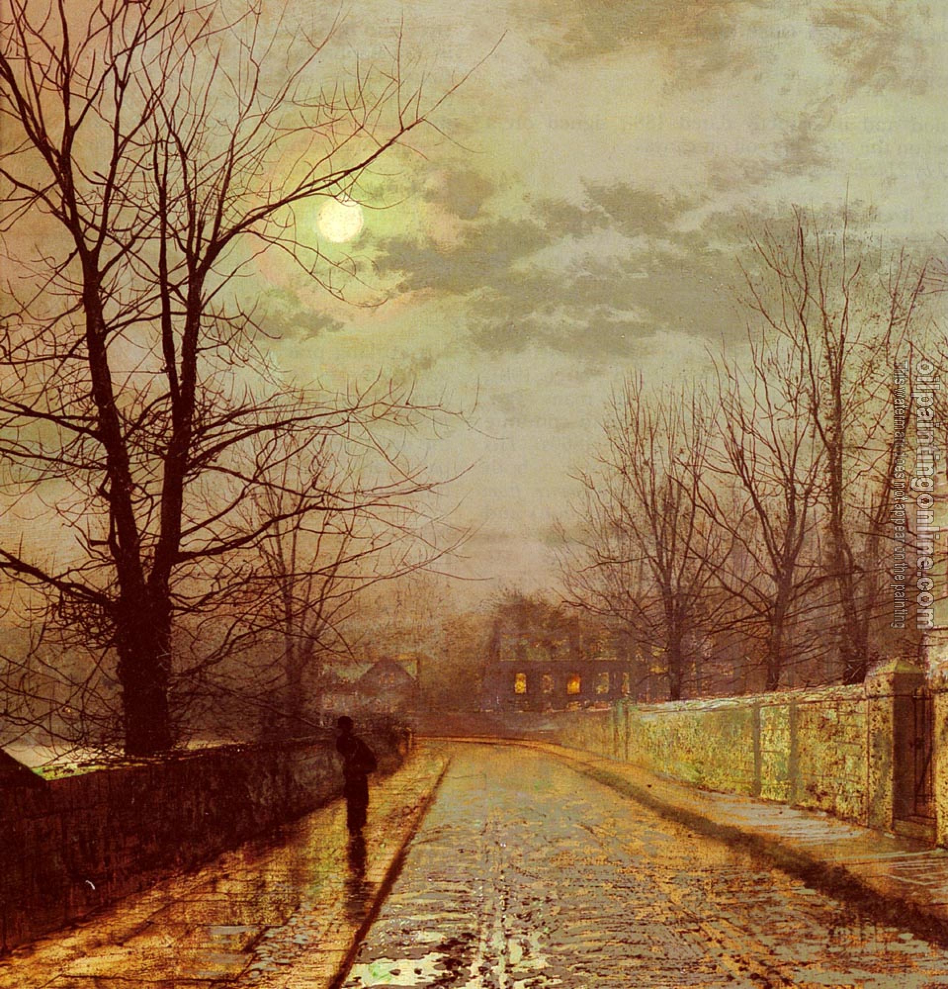 Grimshaw, John Atkinson - Lane In Cheshire